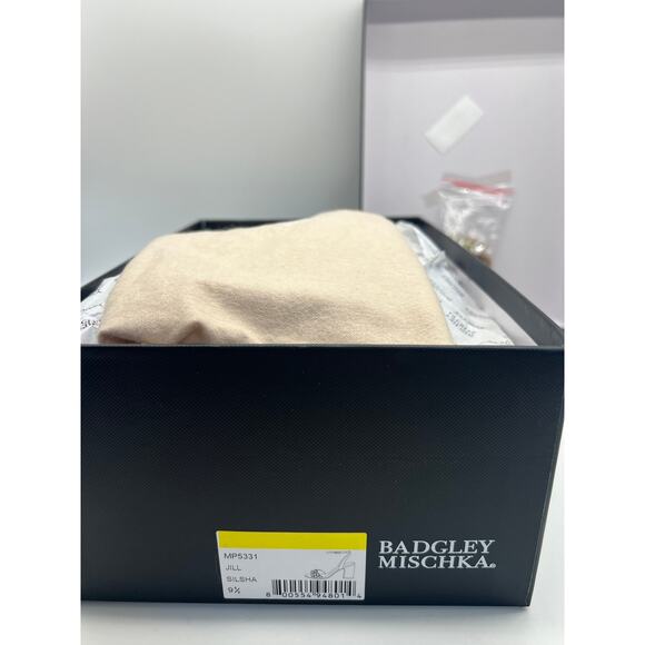 Badgley Mischka Women's Jill Chrystal Embellished Block Heel MP5331 Size 9.5 NIB - Picture 5 of 12